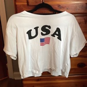 USA crop top